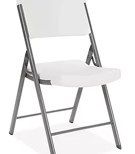 White Puffy Square Chair