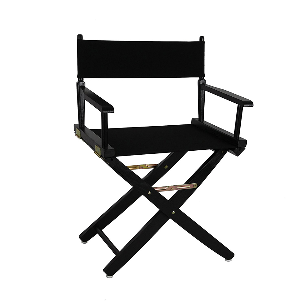 Director chair low black