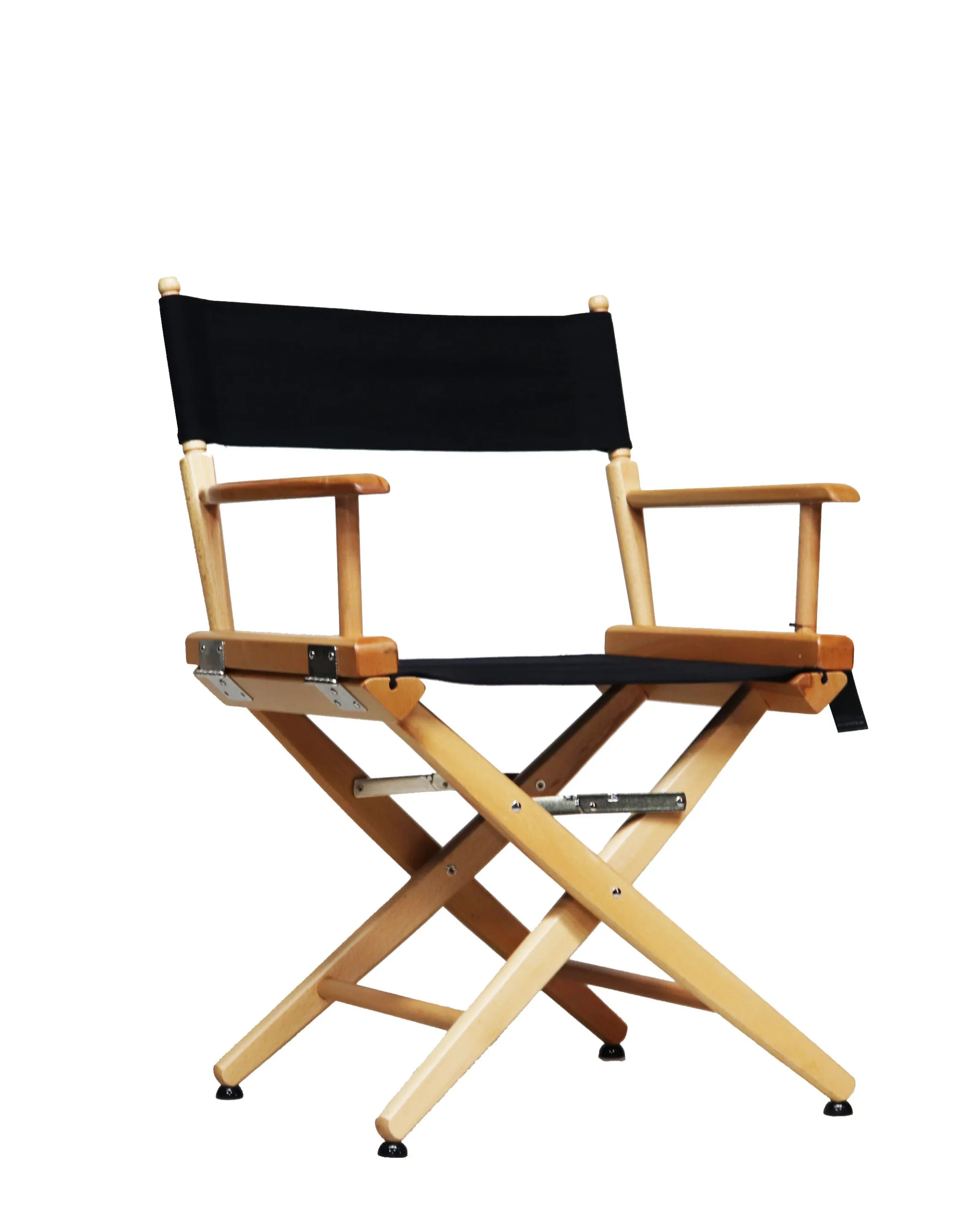 Director chair low natural wood