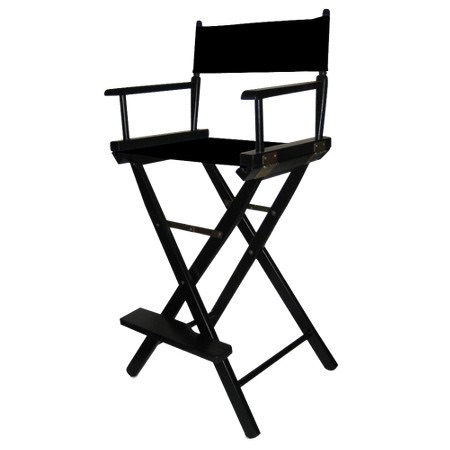 Director chair tall black