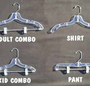 Combo Hangers (Clear and Black)