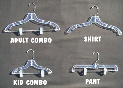 Combo Hangers (Clear and Black)