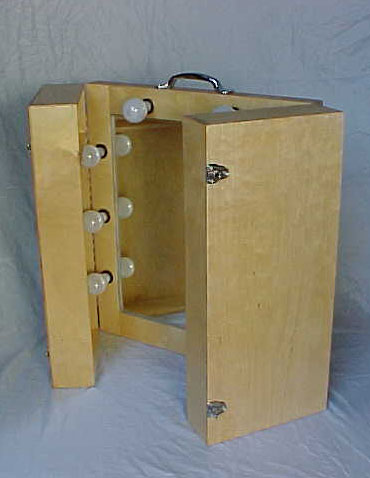 Suitcase Mirror Wood - Image 2
