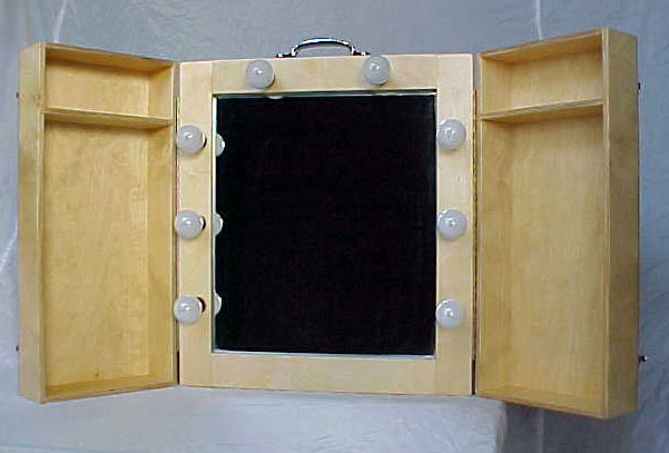 Suitcase Mirror Wood